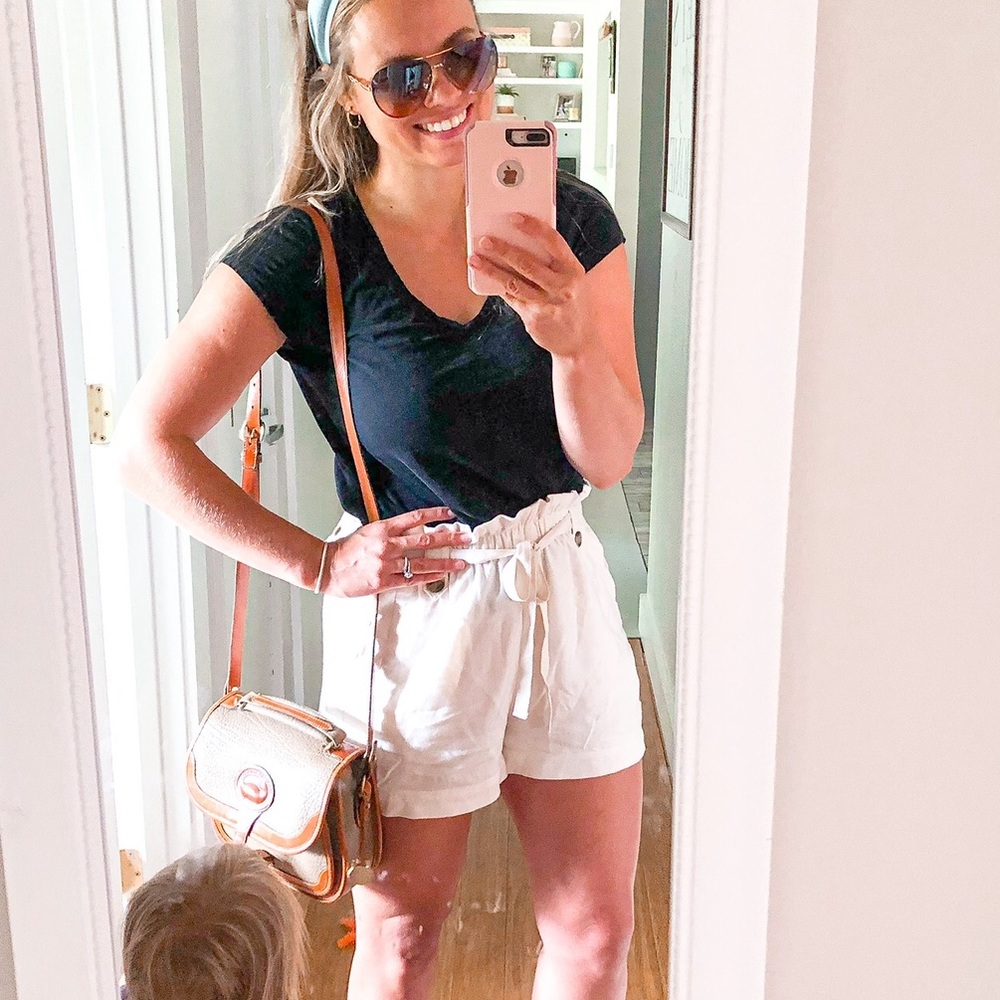 American Eagle studio tie waist shorts